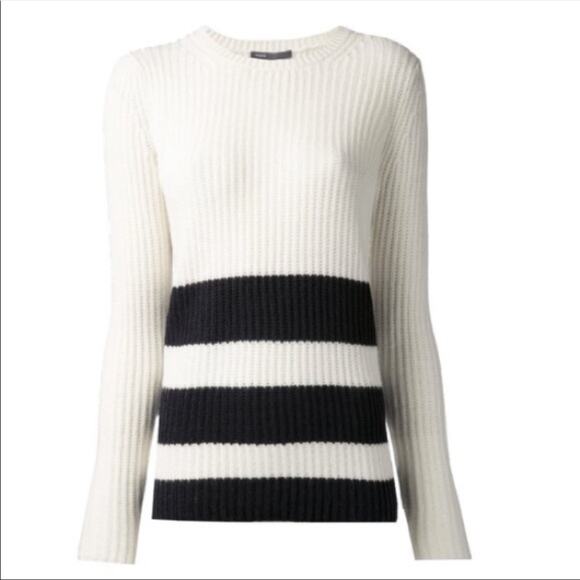 Vince Cashmere Stripe Sweater - Picture 1 of 8